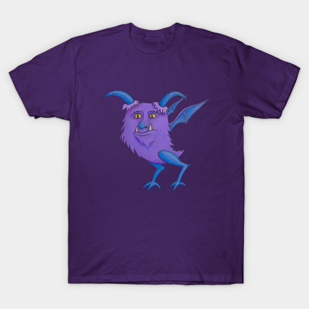 Flying Purple People Eater T-Shirt by AlisonDennis